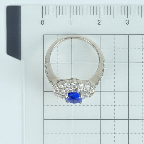 [Used] PT900 HAUYNITE RING H0.897ct D1.61ct 7.0g #13 