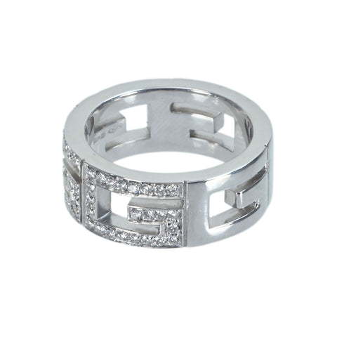 【中古】GUCCI グッチ K18WG DIAMONDダイヤ72P リング 9.0g  #9 ONE PRICE