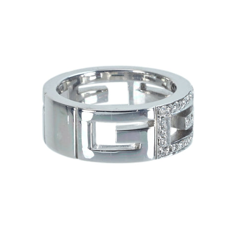 【中古】GUCCI グッチ K18WG DIAMONDダイヤ72P リング 9.0g  #9 ONE PRICE