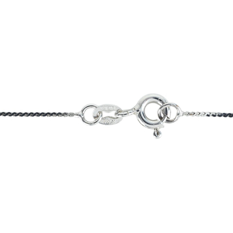 【中古】K18WG DIAMOND NECKLACE ダイヤモンドペンダントネックレス 0.428ct D0.40ct 2.8g