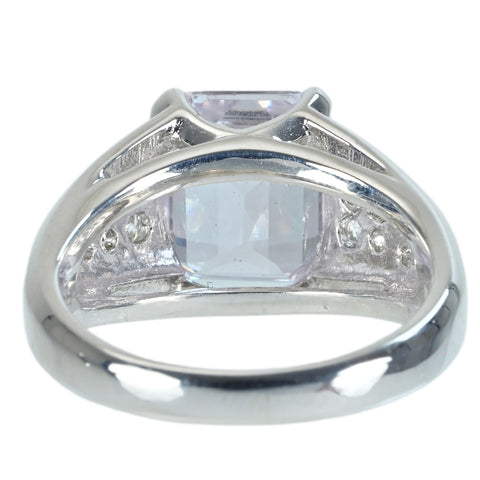 【中古】PT900 SPODUMENE クンツァイトリング 4.36ct D0.51ct 11.7g #14