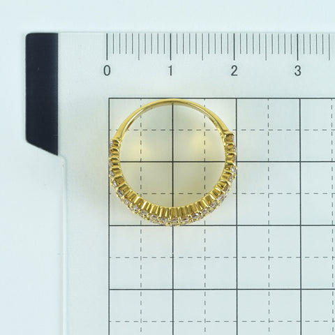 【中古】K18YG DIAMOND RING ダイヤモンドリング D1.00ct 4.3g #11