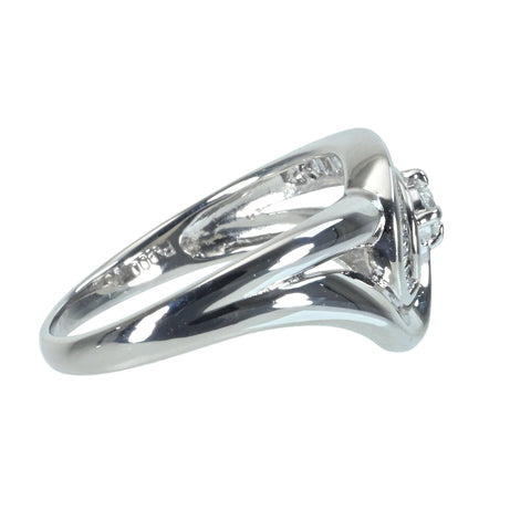 [Used] PT900 Diamond Ring, D0.25ct, 5.4g, #12.5, Certified 
