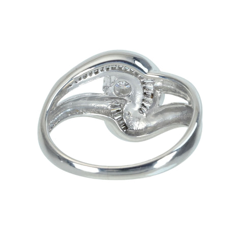 [Used] PT900 Diamond Ring, D0.25ct, 5.4g, #12.5, Certified 