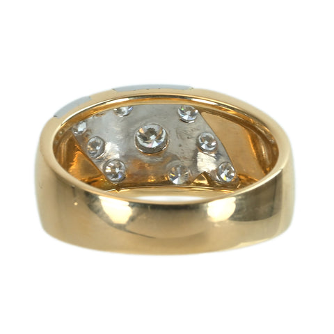 【中古】K18/PT900 DIAMOND ダイヤモンドリング D0.40ct 7.0g #11.5