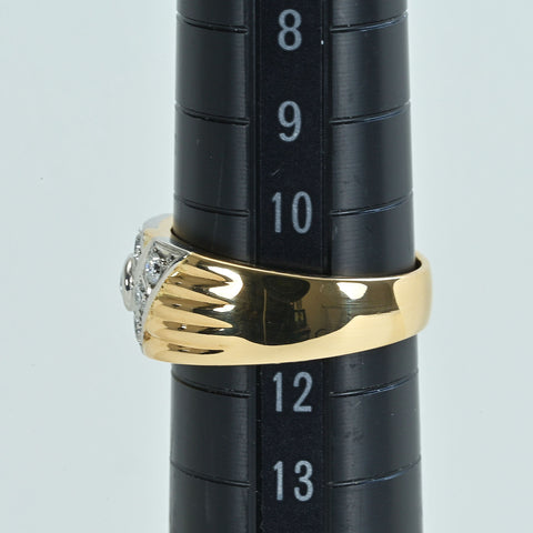 【中古】K18/PT900 DIAMOND ダイヤモンドリング D0.40ct 7.0g #11.5