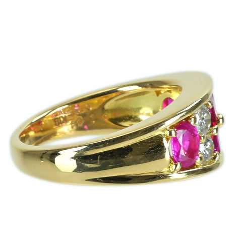 [Pre-owned] 18K Yellow Gold Ruby Ring, 1.44ct R, 0.35ct D, 8.4g, Certificate of Authenticity, #11 