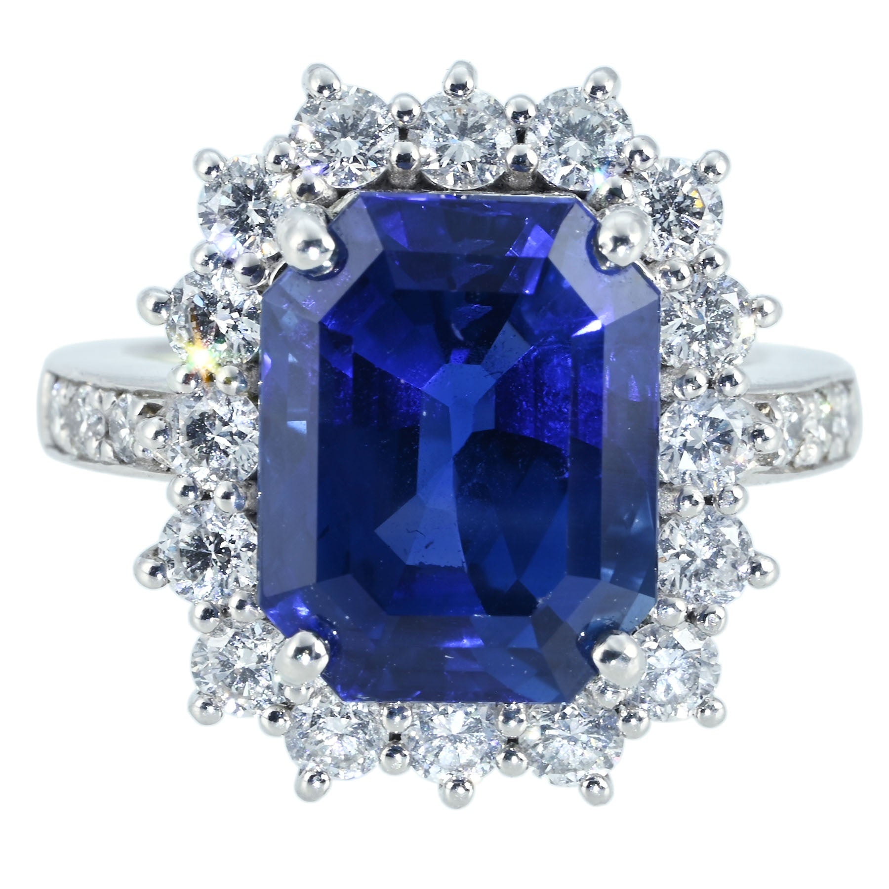 鮮やかブルーカラー！良質天然ブルーサファイア0.80ct＆ダイヤモンド