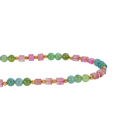 【中古】  K18YG TOURMALINEトルマリンネックレス Necklace 12.1g