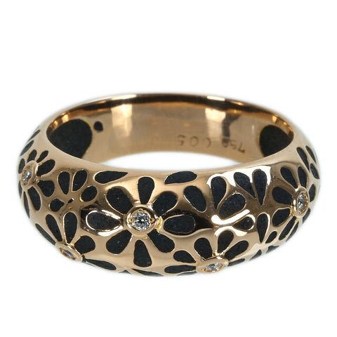 【中古】K18PG DIAMOND RINGダイヤモンドリング D0.05ct 6.4g #16.5