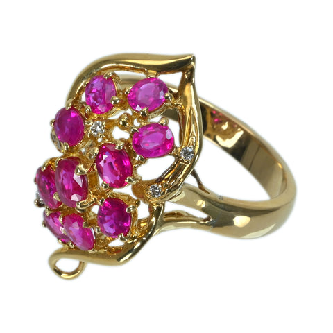 【中古】K18YG RUBY ルビーリング 7.6g #17