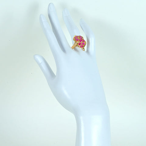 【中古】K18YG RUBY ルビーリング 7.6g #17