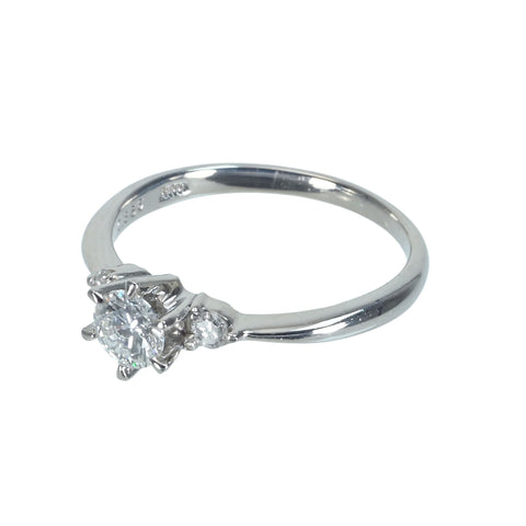 [Used] PT900 DIAMOND Ring 0.356ct D0.10 3g #11 