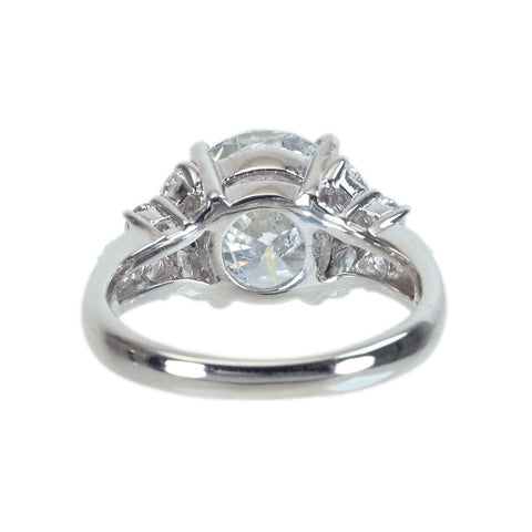 [Used] PT900 Diamond Ring 3.019ct D0.45ct 6.5g #9 