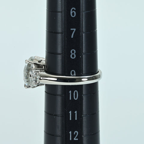 [Used] PT900 Diamond Ring 3.019ct D0.45ct 6.5g #9 