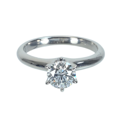 【中古】PT900 DIAMONDダイヤモンドリング 0.71ct 銀座和光証明書付き 4.1g #7