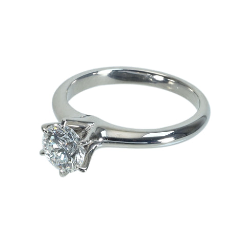 Pre-owned PT900 Diamond Ring, 0.71ct, 4.1g, with Ginza Wako Certificate, #7 