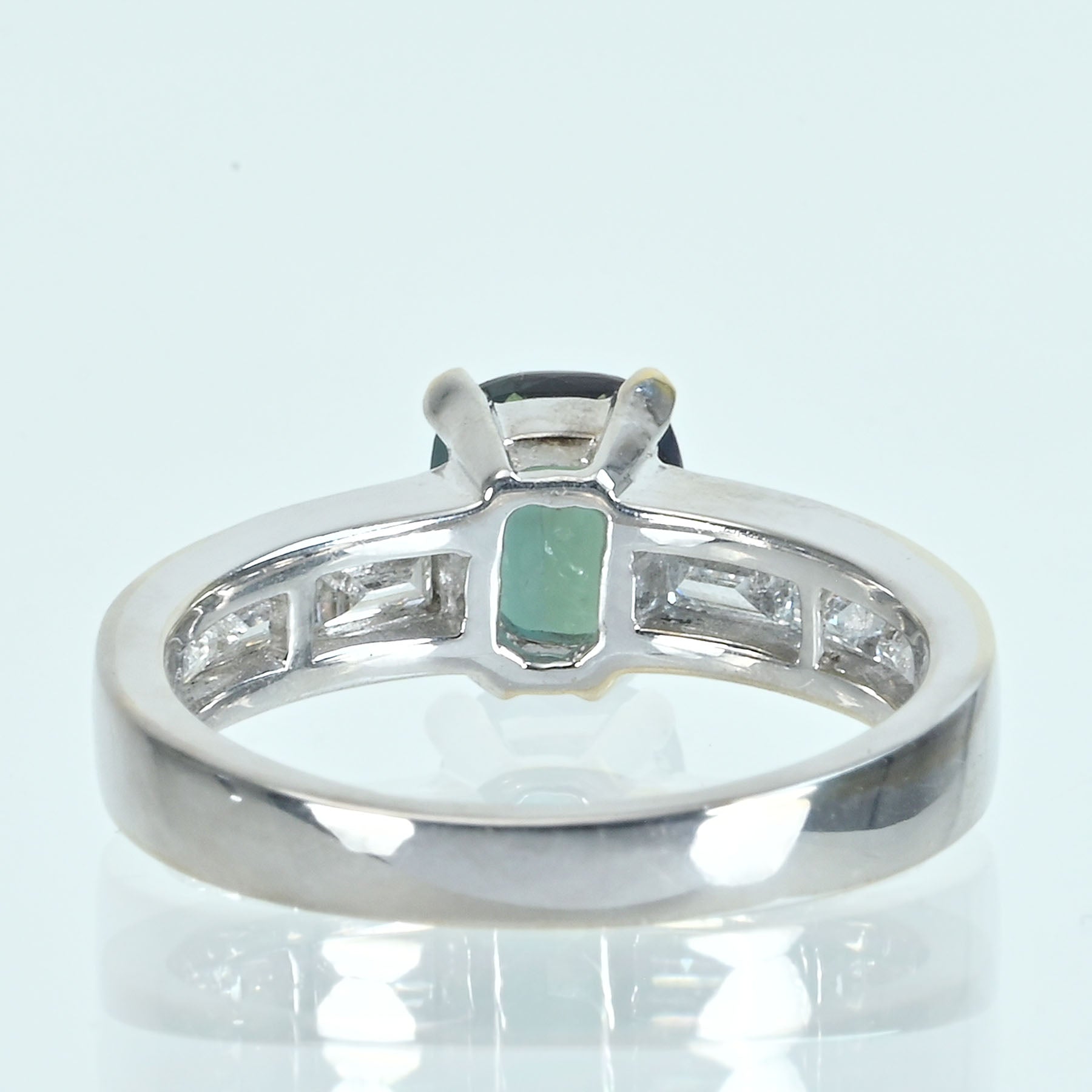 中古】K18WG ALEXANDRITE インド産 アレキサンドライトリング A1.06ct