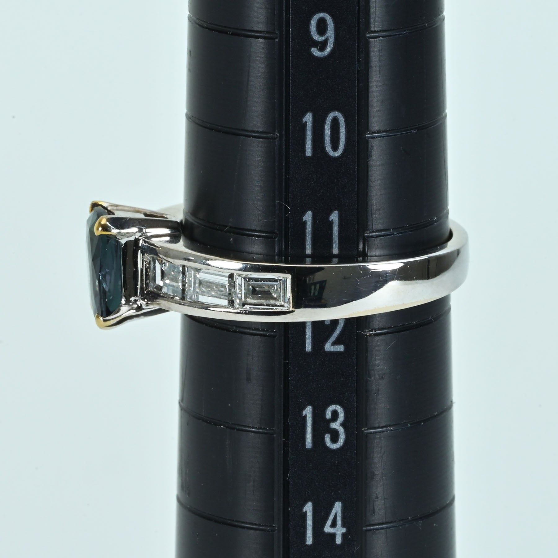 中古】K18WG ALEXANDRITE インド産 アレキサンドライトリング A1.06ct