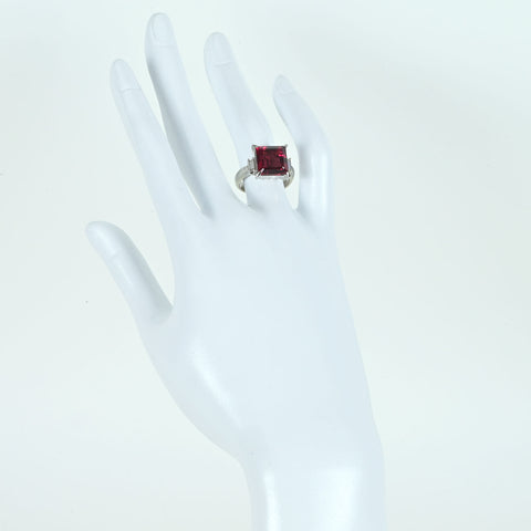 【中古】PT900 TOURMALINEトルマリンリング T7.24ct D0.22ct 10.1g #12