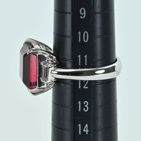 【中古】PT900 TOURMALINEトルマリンリング T7.24ct D0.22ct 10.1g #12