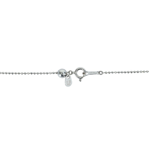 【中古】K18WG DIAMOND Necklace ダイヤモンドペンダントネックレス D0.50ct 3.4g
