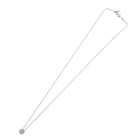 【中古】K18WG DIAMOND Necklace ダイヤモンドペンダントネックレス D0.50ct 3.4g