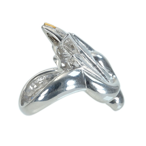 【中古】PT900 SAPPHIRE サファイアリング  S1.94ct D0.06ct 12.4g #11