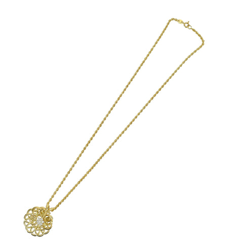 【中古】WALTHAM ウォルサム Necklace K18YG DIAMOND ダイヤモンドペンダントネックレス 25.6g ONE PRICE