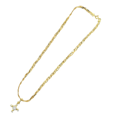 【中古】 K18YG DIAMOND ダイヤモンドペンダント Necklace ネックレス ウノアエレ 17.2g