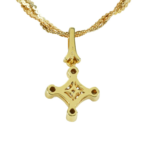 【中古】 K18YG DIAMOND ダイヤモンドペンダント Necklace ネックレス ウノアエレ 17.2g