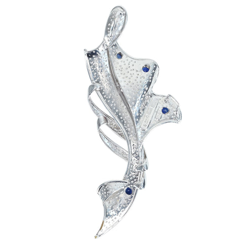 Pre-owned K18/PT900 SAPPHIRE RUBY Pendant, Sapphire and Ruby Pendant, S1.50ct, R2.00ct, D0.06ct, 18.7g 