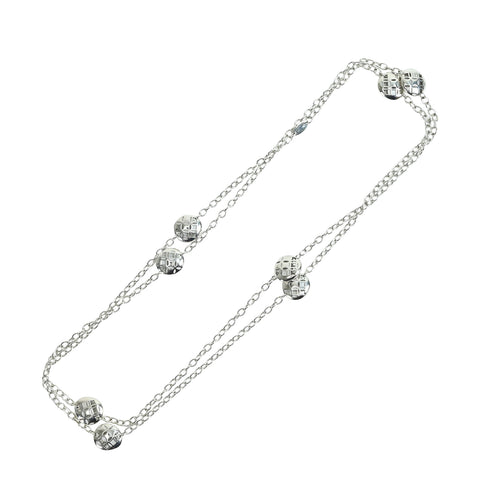 [Pre-owned] LOUIS VUITTON Necklace, 18K White Gold, 27.6g, One Price 