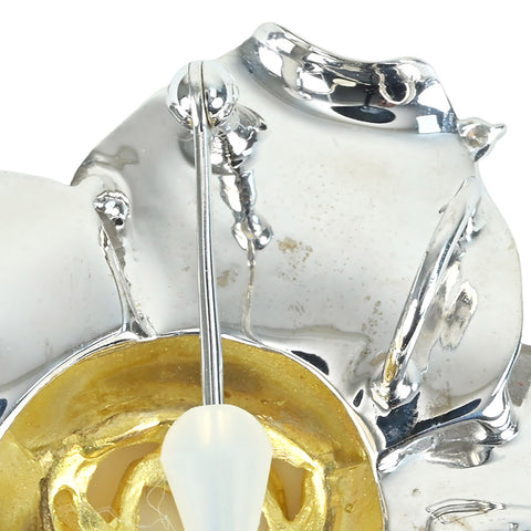 [Pre-owned] Shunichi Tamura K18/K18WG DIAMOND Diamond Pendant Brooch, D0.08ct, 19.9g 