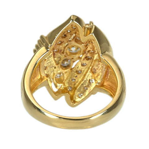 【中古】K18YG DIAMOND ダイヤモンドリング D0.97ct 11.0g #12.5