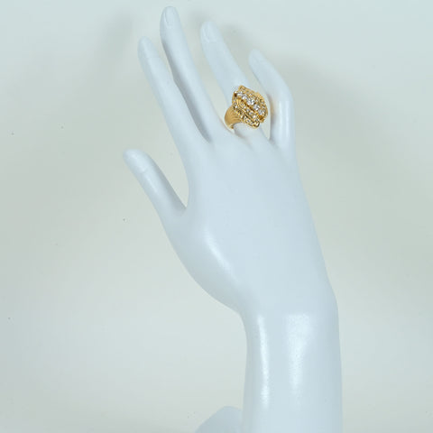 【中古】K18YG DIAMOND ダイヤモンドリング D0.97ct 11.0g #12.5