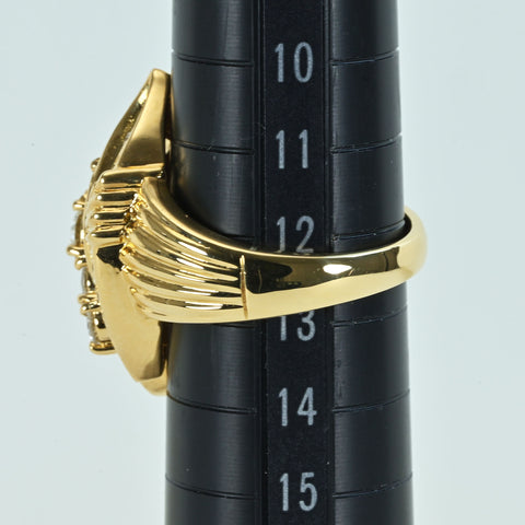 【中古】K18YG DIAMOND ダイヤモンドリング D0.97ct 11.0g #12.5