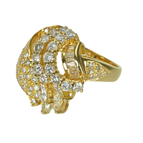 【中古】K18YG DIAMOND ダイヤモンドリング D2.03ct 6.8g #12