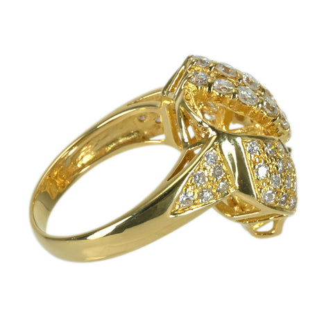 【中古】K18YG DIAMOND ダイヤモンドリング D2.03ct 6.8g #12