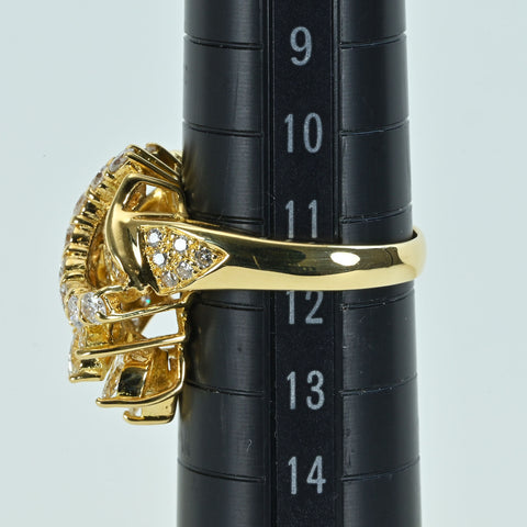 【中古】K18YG DIAMOND ダイヤモンドリング D2.03ct 6.8g #12