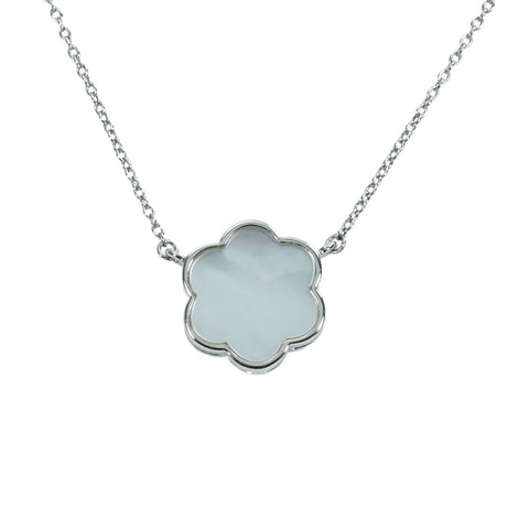 【中古】K18WG DIAMOND Necklaceダイヤモンドペンダントネックレス D0.97ct 3.9g