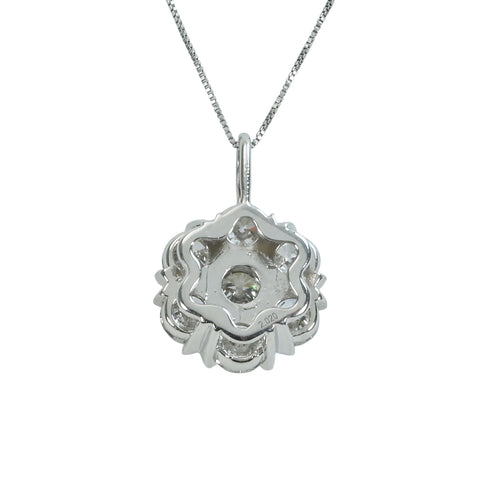 【中古】PT850/PT900 DIAMOND Necklace ダイヤモンドペンダントネックレス D2.02ct Fカラー SI2クラス GoodカットCGLソーティング 5.0g