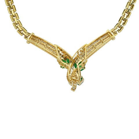 [Used] K18YG Emerald Necklace Emerald Necklace E0.65ct 45.8g 