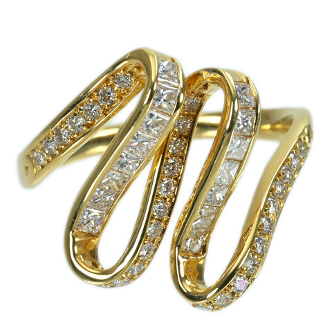 【中古】K18YG DIAMOND RING ダイヤモンドリング D1.00ct 5.0g #21