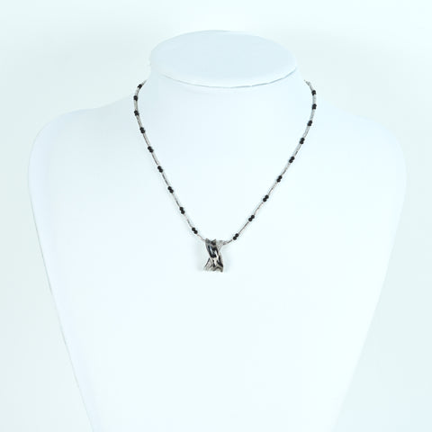 [Pre-owned] Sekikazu Partina Necklace, 18K White Gold, Diamond Pendant Necklace, 9.2g 