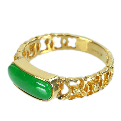 【中古】K18YG QUARTZITE RING クォーツァイトリング 14号 4g