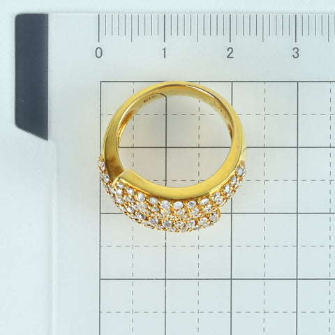 【中古】K18YG DIAMOND RING ダイヤモンドリング D1.51ct 10.7g #12