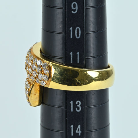 【中古】K18YG DIAMOND RING ダイヤモンドリング D1.51ct 10.7g #12