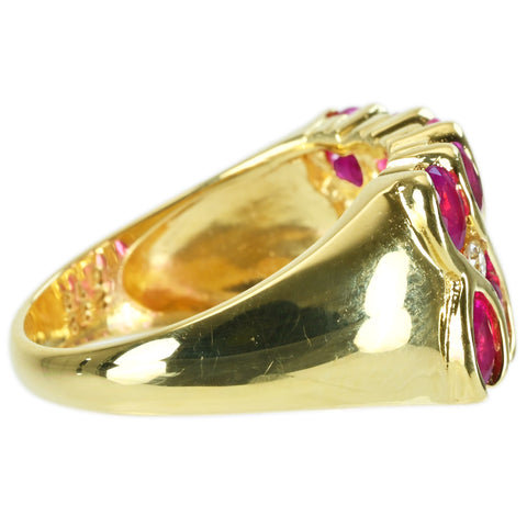 【中古】 K18YG RUBY RING ルビーリング R2.32ct D0.13ct 6.0g #11