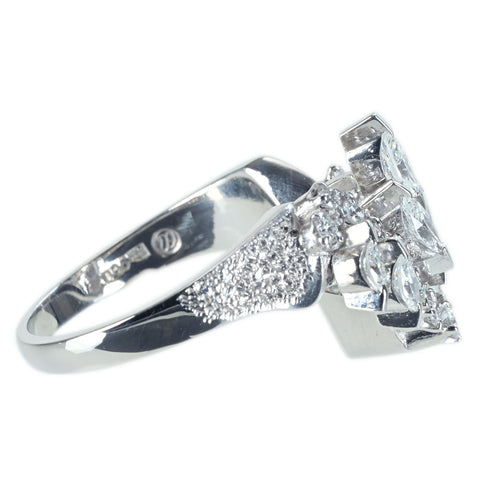 【中古】PT900 DIAMOND RING ダイヤモンドリング 0.50ct D0.268ct 9.1g #12